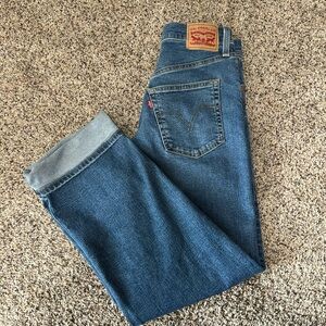 LEVIS 👖Ribcage Straight Ankle, like new(: